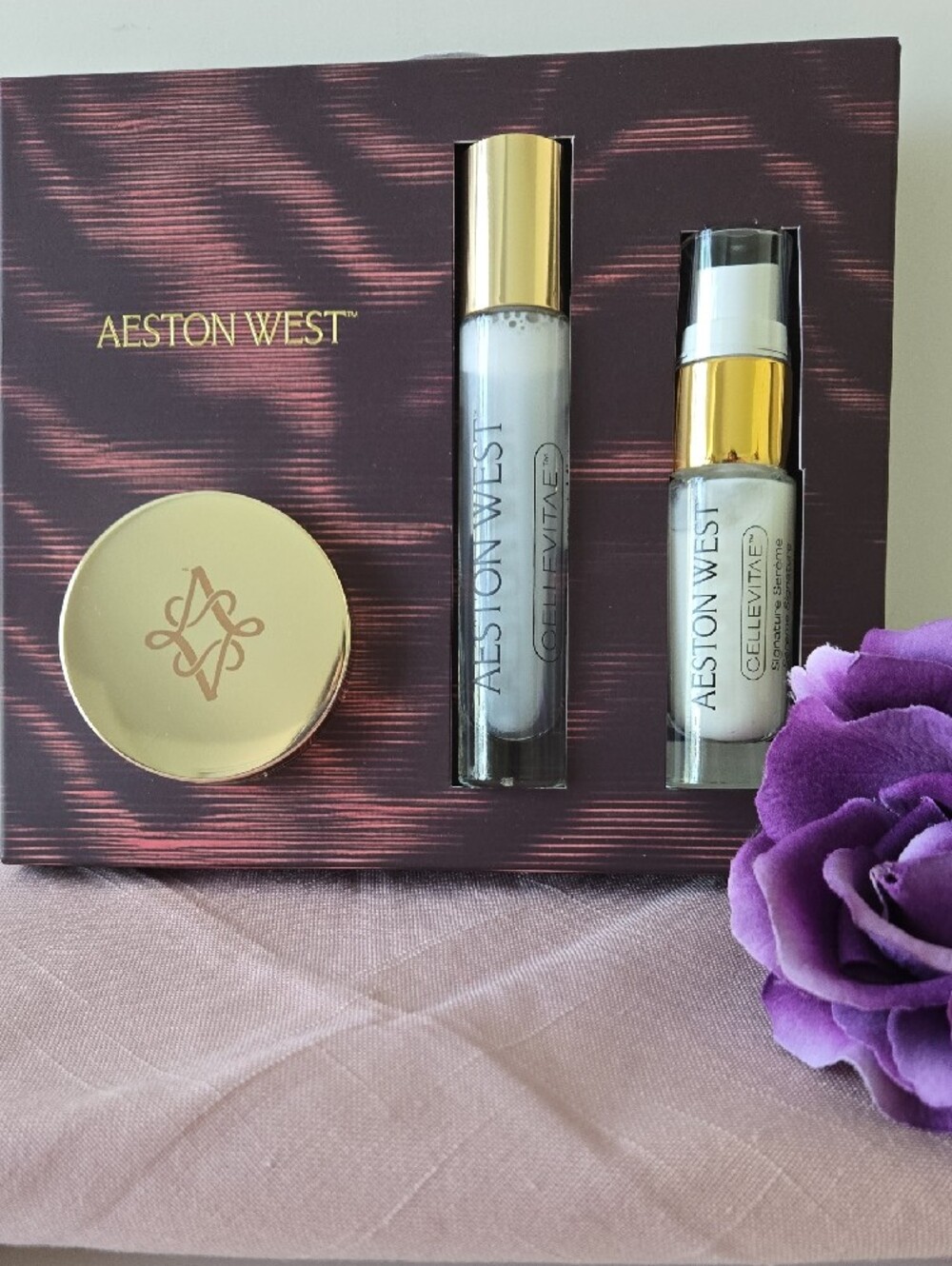Aeston West Anti‑Aging 3‑Piece Travel Skincare Set • Cleanser • Mist • Serum NWT